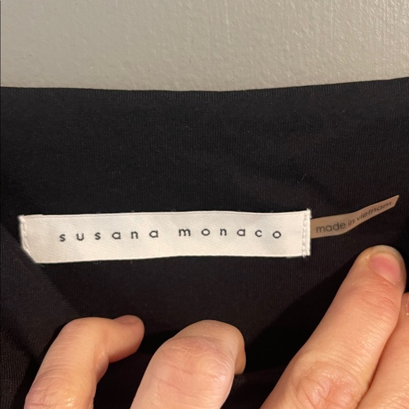 SUSANA MONACO ESSENTIAL VERY V STRING TOP size M - Picture 6 of 8